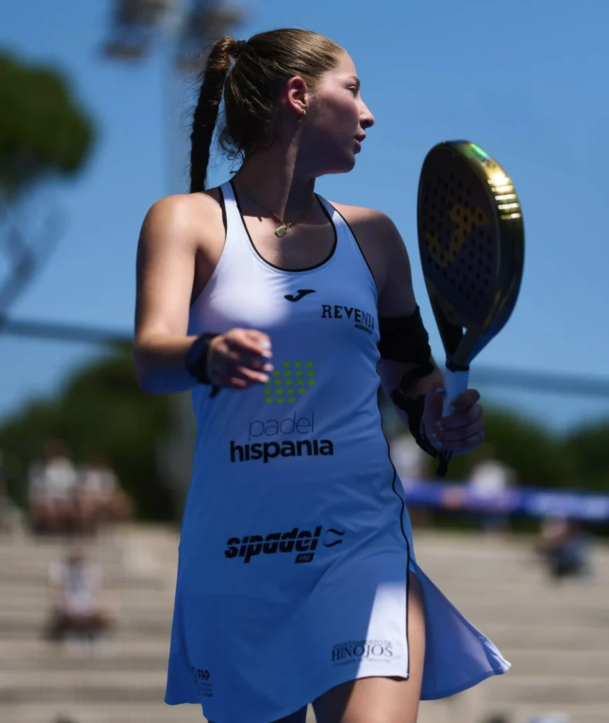 María Delgado Medina en un torneo